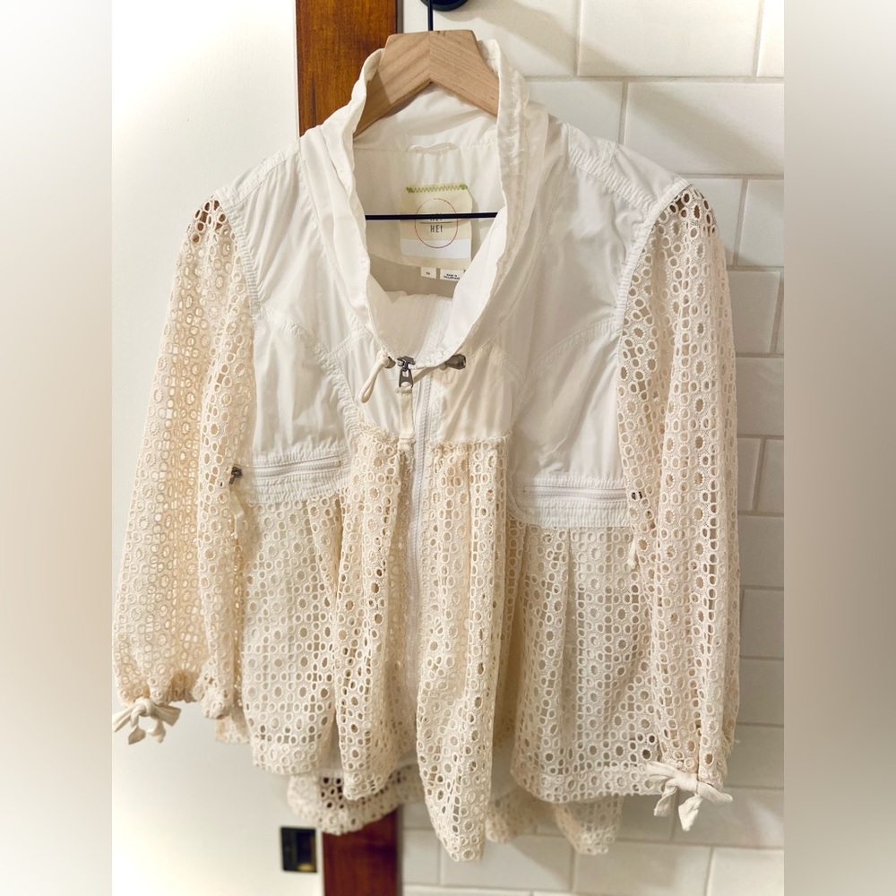 NWOT | Anthro | Hei Hei Swing Eyelet Windbreaker